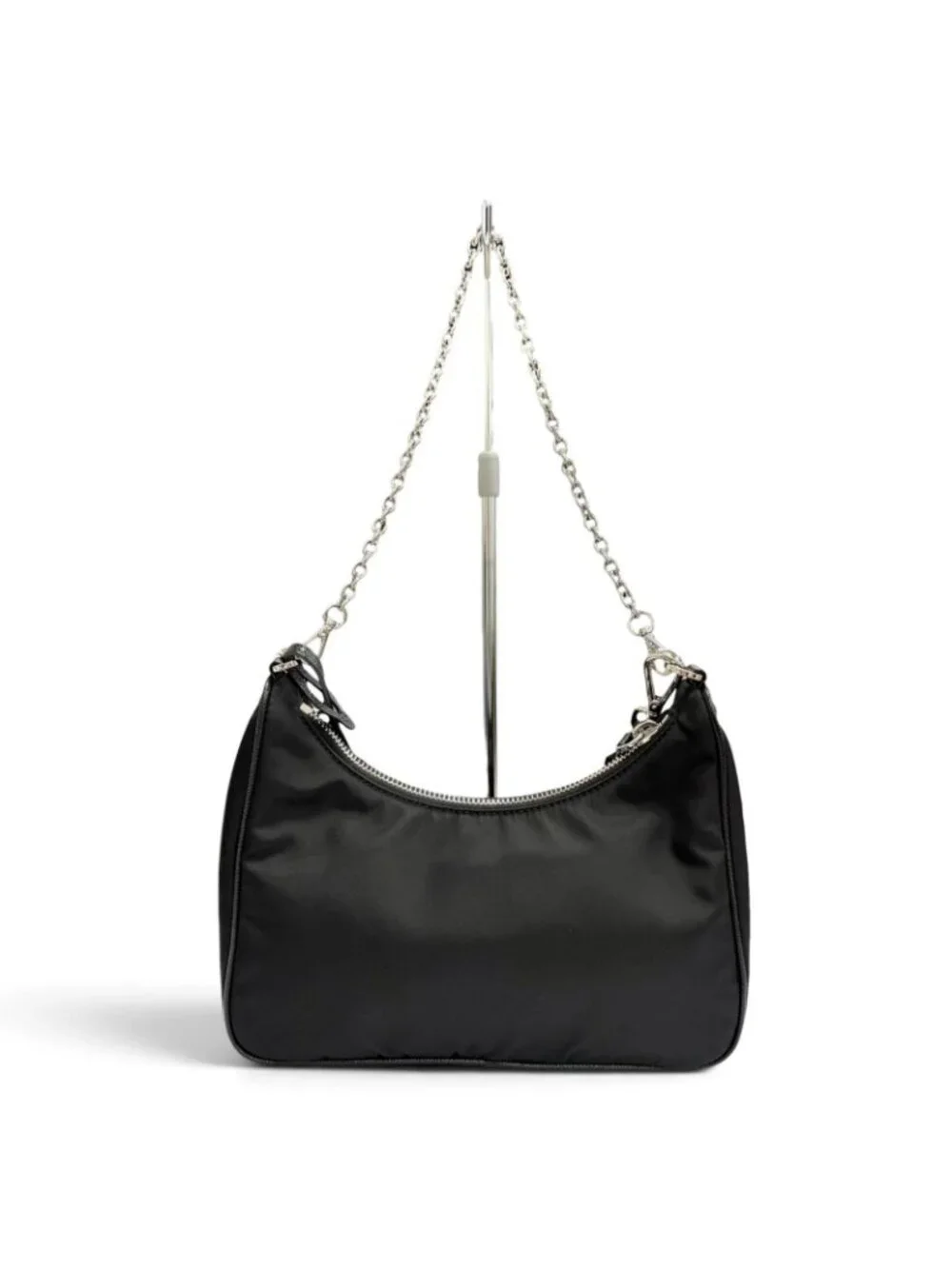 Prada Re Edition Re-Nylon Triangle Logo 2-Way Shoulder Bag Black